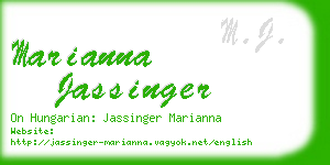 marianna jassinger business card